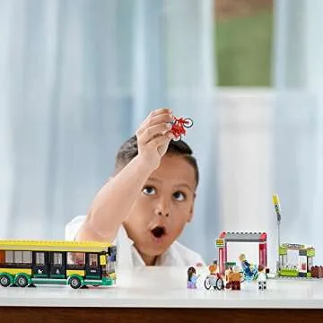 LEGO City Town Bus Station 60154 Building Kit for Ages 5+