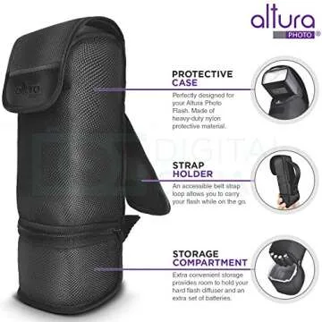 Altura Photo Studio Pro Flash Kit for Nikon DSLR Bundle with 2pcs I-TTL Flash AP-N1001, Dual Wireless Flash Trigger Set and Accessories