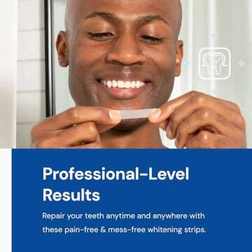 SNOW Diamond Teeth Whitening Strips | Gentle & Enamel Safe White Strips for Teeth Whitening | at-Home Dental Hygiene & Tooth Care for a White Smile Easy Convenient Tooth 42 Ct