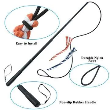 ASOCEA Expandable Dog Flirt Pole with Rope Toys