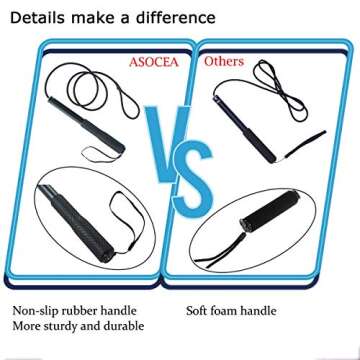 ASOCEA Expandable Dog Flirt Pole with Rope Toys