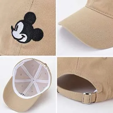 MOMODEER 100% Cotton Cartoon Baseball Cap for All