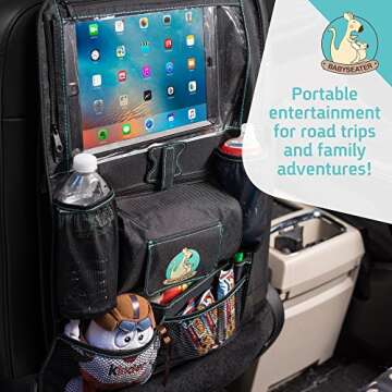 BABYSEATER Car Seat Organizer with Tablet Holder for Kids, XL