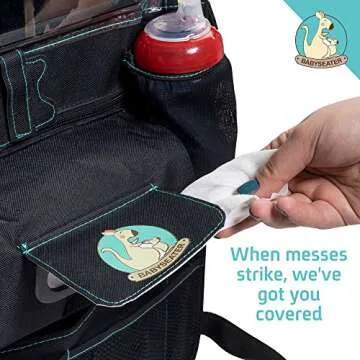 BABYSEATER Car Seat Organizer with Tablet Holder for Kids, XL