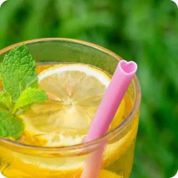 Charming Pink Heart Shaped Straws for Celebrations