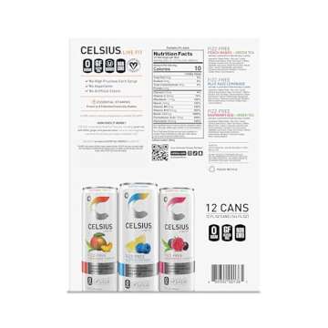 CELSIUS Fizz Free Variety Pack, Functional Essential Energy Drink 12 Fl Oz (Pack of 12)