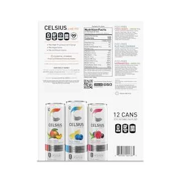 CELSIUS Fizz Free Variety Pack, Functional Essential Energy Drink 12 Fl Oz (Pack of 12)