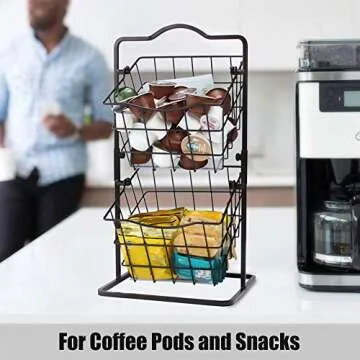 Stylish 2 Tier Fruit Basket - Keep Produce Organized