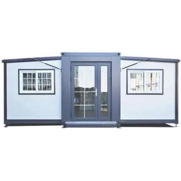 Portable Prefabricated Tiny Home to live in 13x20ft, Mobile Expandable Plastic Prefab House includin...