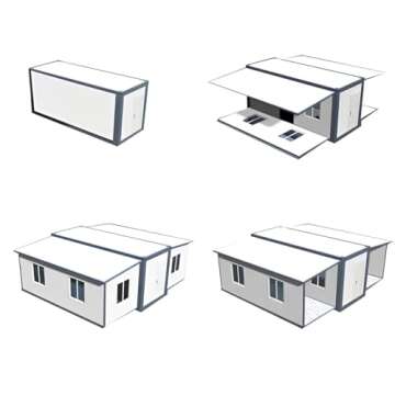 Portable Prefabricated Tiny Home to live in 13x20ft, Mobile Expandable Plastic Prefab House including toilet & shower inside for living, and used for Booth, Office, Guard House, Shop, Villa, Warehouse