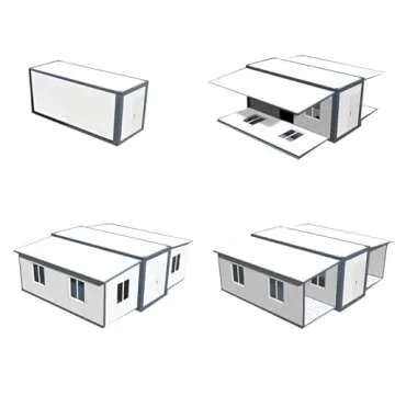 Portable Prefabricated Tiny Home to live in 13x20ft, Mobile Expandable Plastic Prefab House including toilet & shower inside for living, and used for Booth, Office, Guard House, Shop, Villa, Warehouse