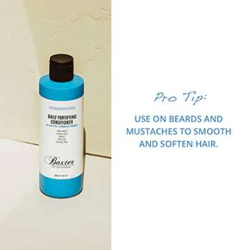 Baxter of California Men's Daily Fortifying Conditioner for All Hair Types, Fresh Scent, Mint, 16 Fl Oz