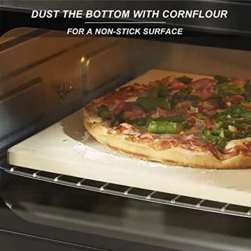 Large Cordierite Pizza Stone for Oven and Grill