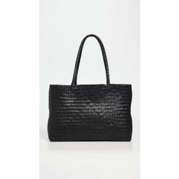 Madewell Women's Transport Early Weekender Woven Tote, True Black, One Size