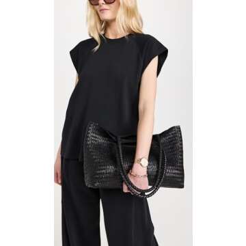 Madewell Women's Transport Early Weekender Woven Tote, True Black, One Size