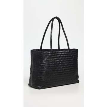 Madewell Women's Transport Early Weekender Woven Tote, True Black, One Size