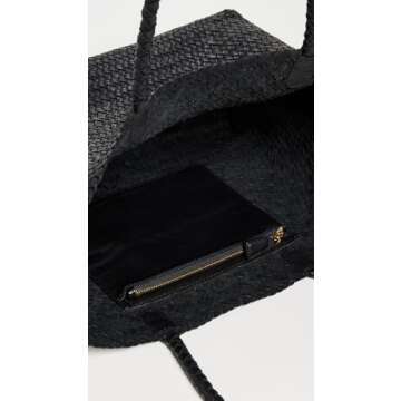 Madewell Women's Transport Early Weekender Woven Tote, True Black, One Size