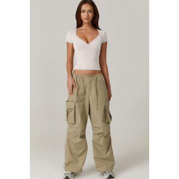 QINSEN Short Sleeve Tee Shirt for Women V Neck Seamed Cups Going Out Tops Splashed White X-Small