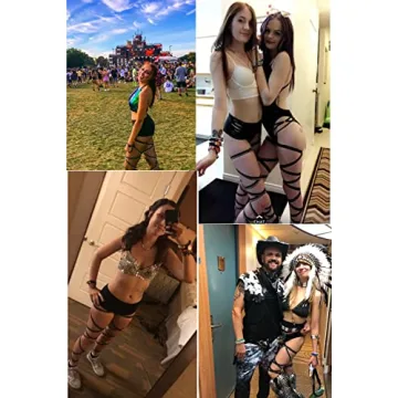 Stylish Non-Slip Rave Leg Wraps for Parties and Festivals