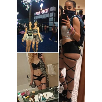 Stylish Non-Slip Rave Leg Wraps for Parties and Festivals