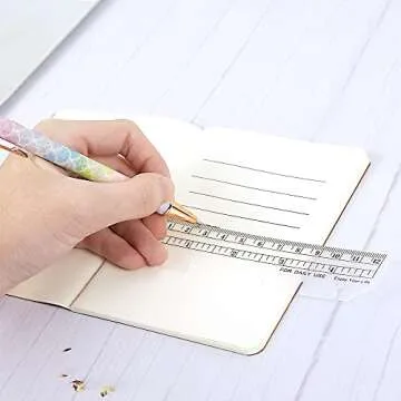 Versatile Ruler Bookmark Set for A7 Binders - 10 Pack