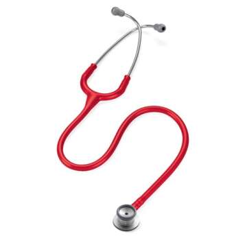 3M Littmann Classic II Infant Stethoscopes, 2114R, Stainless Steel Chestpiece, 28" Red Tube