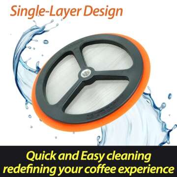 PortableAnd 34oz Double Vacuum Insulation Large Silicone French Press Coffee Maker with Silicone Ring, Stainless Steel, Perfect for Camping, Travel, and At-Home Use (Matte Black)