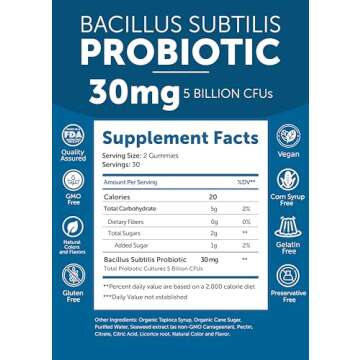 Lunakai Probiotic Gummies - 5 Billion CFUs, Vegan, Gluten-Free