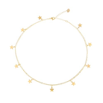 Elegant Star Necklace Choker 14K Gold Plated Accessories