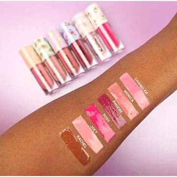 Makeup Revolution X Friends Monica Lip Gloss! High Shine Medium Mauve Lip Gloss! Friends TV Show Inspired Lipgloss! Great For Your Makeup Bag Or Friends Gift! Choose Your Lip Color Shades! (Monica)