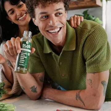 Suja Organic Green Juice Variety Pack | 6 Mighty Dozen and 6 Uber Greens | Plant-Based & Gluten-Free (12 fl oz, Pack of 12 total)