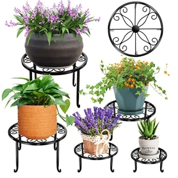 Heavy Duty Rustproof Metal Plant Stands Indoor Outdoor