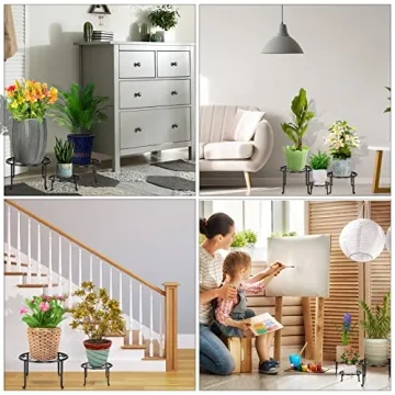 Heavy Duty Rustproof Metal Plant Stands Indoor Outdoor