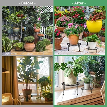 Heavy Duty Rustproof Metal Plant Stands Indoor Outdoor