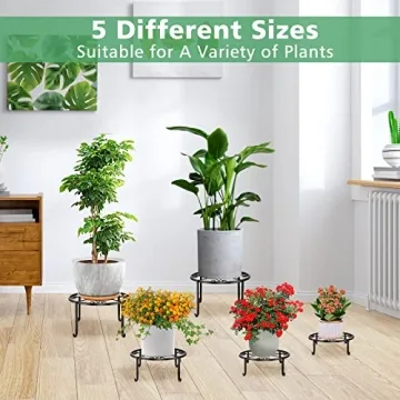 Heavy Duty Rustproof Metal Plant Stands Indoor Outdoor