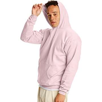 Hanes mens Pullover Ecosmart Hooded Sweatshirt Hoody, Pale Pink, XX-Large US