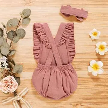 Shalofer 1st Birthday Outfit Cute Backless Bodysuit