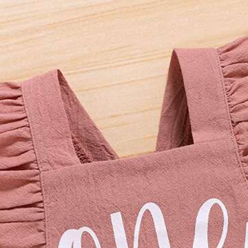 Shalofer 1st Birthday Outfit Cute Backless Bodysuit