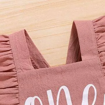 Shalofer 1st Birthday Outfit Cute Backless Bodysuit