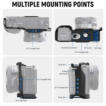NEEWER ZV-E10 Camera Cage for Sony ZV-E10 - Lightweight and Functional