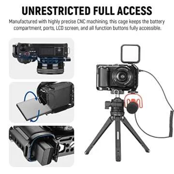 NEEWER ZV-E10 Camera Cage for Sony ZV-E10 - Lightweight and Functional