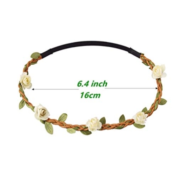 Candygirl Rose Bohemian Flower Crown Headbands for Kids