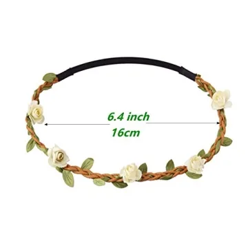 Candygirl Rose Bohemian Flower Crown Headbands for Kids