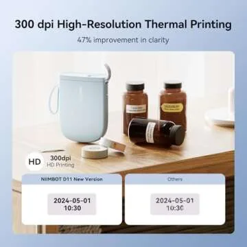 NIIMBOT D11 Label Maker, 300 DPI Portable Printer