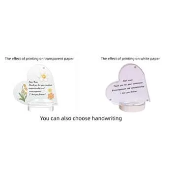 IEEK 2 PCS Acrylic Heart Shape Couple Photo Frame,Personalized Couples Gift for Lover Crystal Heart Picture Frame Decor Sign Heart Table Centerpiece for Coworker Appreciation Gift Teacher Thank You