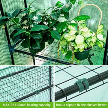Ohuhu Durable Walk-in Greenhouse with 12 Shelves