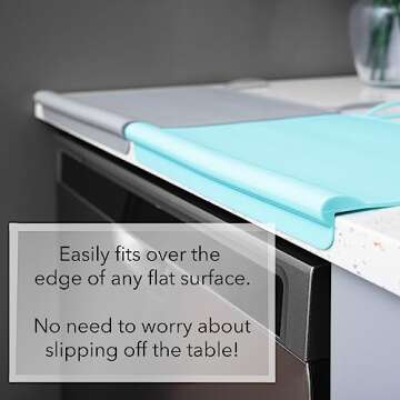 The Table Tyke "XL" Large Silicone Mat, Silicone Placemat, Kitchen Counter Mat | Dishwasher Safe Cra...