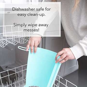 The Table Tyke "XL" Large Silicone Mat, Silicone Placemat, Kitchen Counter Mat | Dishwasher Safe Craft Mat | Silicone Painting Mat | Large Silicone Mats for Kitchen Counter