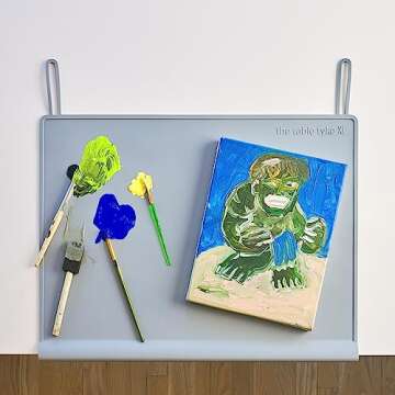 The Table Tyke "XL" Large Silicone Mat, Silicone Placemat, Kitchen Counter Mat | Dishwasher Safe Craft Mat | Silicone Painting Mat | Large Silicone Mats for Kitchen Counter