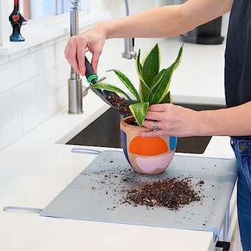 The Table Tyke "XL" Large Silicone Mat, Silicone Placemat, Kitchen Counter Mat | Dishwasher Safe Craft Mat | Silicone Painting Mat | Large Silicone Mats for Kitchen Counter